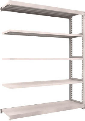ＴＲＵＳＣＯ　Ｍ５型中量棚　１８００Ｘ４７１ＸＨ２１００　５段　連結　ネオグレー＿