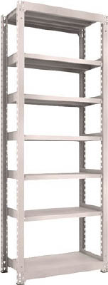 ＴＲＵＳＣＯ　Ｍ５型中量棚　９００Ｘ４７１ＸＨ２４００　７段　単体　ネオグレー＿