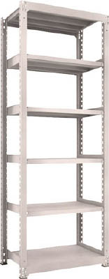 ＴＲＵＳＣＯ　Ｍ５型中量棚　９００Ｘ５７１ＸＨ２４００　６段　単体　ネオグレー＿