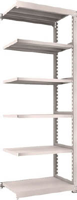 ＴＲＵＳＣＯ　Ｍ５型中量棚　９００Ｘ５７１ＸＨ２４００　６段　連結　ネオグレー＿