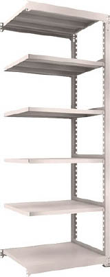 ＴＲＵＳＣＯ　Ｍ５型中量棚　９００Ｘ７２１ＸＨ２４００　６段　連結　ネオグレー＿