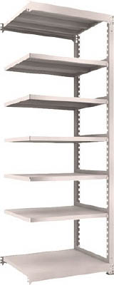 ＴＲＵＳＣＯ　Ｍ５型中量棚　９００Ｘ７２１ＸＨ２４００　７段　連結　ネオグレー＿