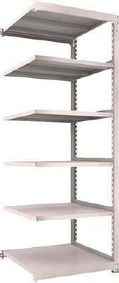 ＴＲＵＳＣＯ　Ｍ５型中量棚　９００Ｘ９２１ＸＨ２４００　６段　連結　ネオグレー＿