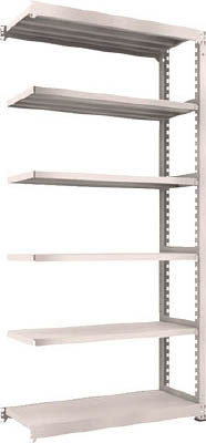 ＴＲＵＳＣＯ　Ｍ５型中量棚　１２００Ｘ４７１ＸＨ２４００　６段　連結　ネオグレー＿