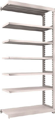 ＴＲＵＳＣＯ　Ｍ５型中量棚　１２００Ｘ４７１ＸＨ２４００　７段　連結　ネオグレー＿