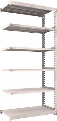 ＴＲＵＳＣＯ　Ｍ５型中量棚　１２００Ｘ５７１ＸＨ２４００　６段　連結　ネオグレー＿