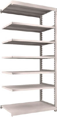 ＴＲＵＳＣＯ　Ｍ５型中量棚　１２００Ｘ７２１ＸＨ２４００　７段　連結　ネオグレー＿