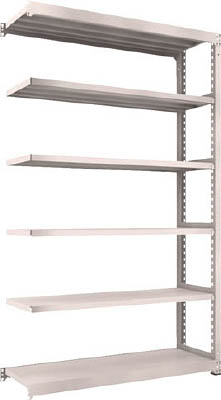 ＴＲＵＳＣＯ　Ｍ５型中量棚　１５００Ｘ４７１ＸＨ２４００　６段　連結　ネオグレー＿