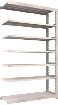 ＴＲＵＳＣＯ　Ｍ５型中量棚　１５００Ｘ４７１ＸＨ２４００　７段　連結　ネオグレー＿