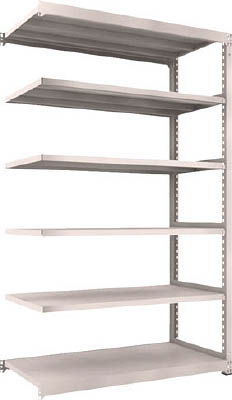 ＴＲＵＳＣＯ　Ｍ５型中量棚　１５００Ｘ７２１ＸＨ２４００　６段　連結　ネオグレー＿