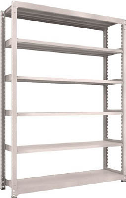 ＴＲＵＳＣＯ　Ｍ５型中量棚　１８００Ｘ４７１ＸＨ２４００　６段　単体　ネオグレー＿