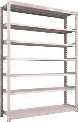 ＴＲＵＳＣＯ　Ｍ５型中量棚　１８００Ｘ４７１ＸＨ２４００　７段　単体　ネオグレー＿