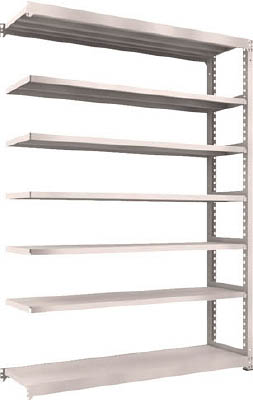 ＴＲＵＳＣＯ　Ｍ５型中量棚　１８００Ｘ４７１ＸＨ２４００　７段　連結　ネオグレー＿