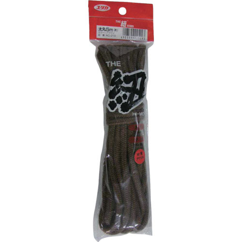 ユタカ　紐　ザ・紐　太丸紐　５ｍ　ブラウン＿