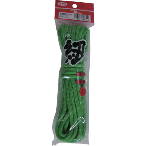 ユタカ　紐　ザ・紐　太丸紐　５ｍ　グリーン＿