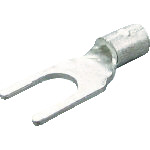 ＴＲＵＳＣＯ　裸圧着端子先開形ファイ４．３長さ１６．４　（５０個入）＿