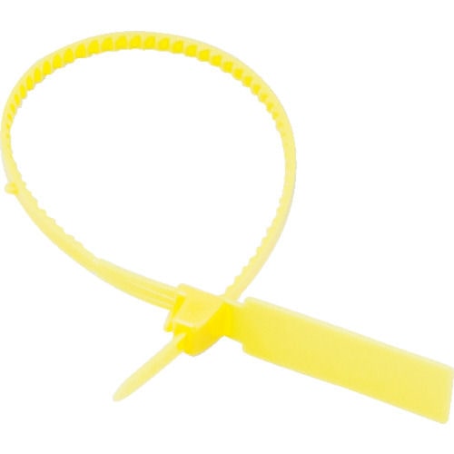 ＴＲＵＳＣＯ　セキュリティータイ長さ２３８ｍｍ　表示可能タイプ　黄　１００本入＿