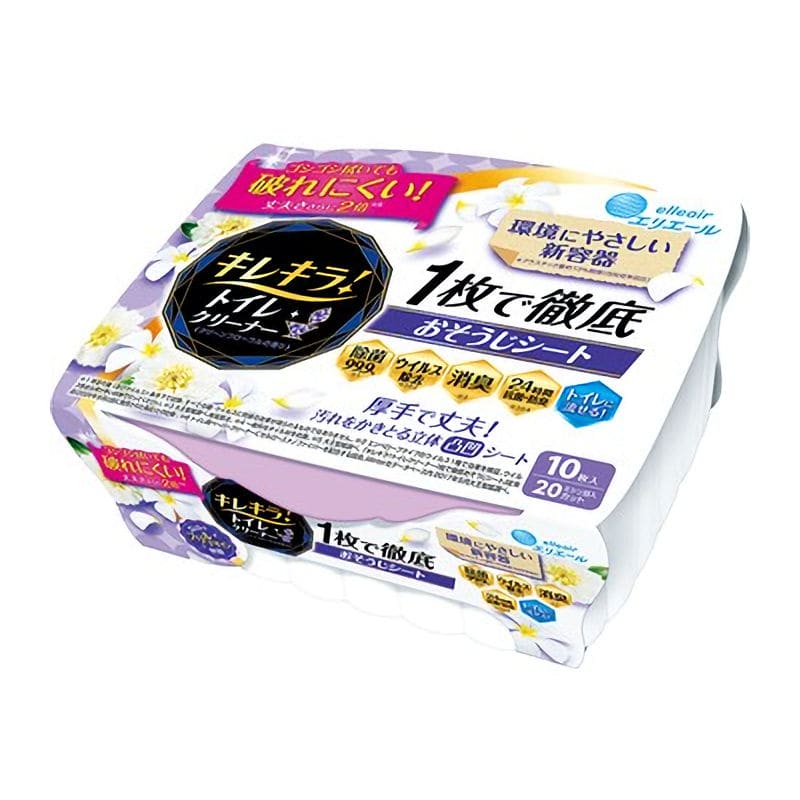 大王製紙　キレキラ！トイレクリーナー　クリーンフローラルの香り　本体　１０枚入り