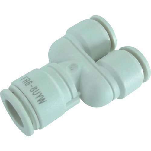 チヨダ　ファイブ異径ユニオンワイ　Ｗ（白）６ｍｍ（２箇所）Ｘ８ｍｍ＿