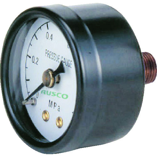ＴＲＵＳＣＯ　圧力計　表示板径Φ４０　埋込型口径Ｒ１／８表示　＿