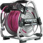 ハタヤ　ナラシマキエヤーリール　３０ｍ　内径ファイ６．５　ソフトポリウレタンホース　＿