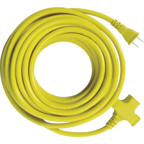 スターライト　３個口超ソフト延長コード　イエロー　＿