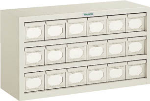 ＴＲＵＳＣＯ　Ｋ型引出しユニット　８５４Ｘ４６８　Ｖ－１Ｘ１８個　ネオグレー＿