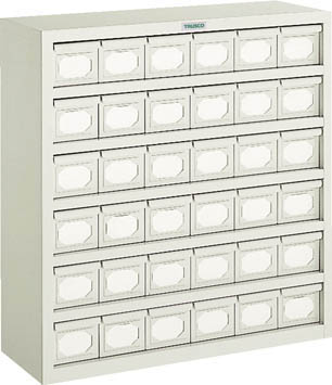 ＴＲＵＳＣＯ　Ｋ型引出しユニット　８５４Ｘ８９０　Ｖ－１Ｘ３６個　ネオグレー＿