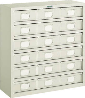 ＴＲＵＳＣＯ　Ｋ型引出しユニット　８５４Ｘ８９０　Ｖ－２Ｘ１８個　ネオグレー＿