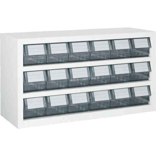 ＴＲＵＳＣＯ　横型バンラックケースＭ型　８５４Ｘ３０７ＸＨ４６８　３段６列　Ｗ＿