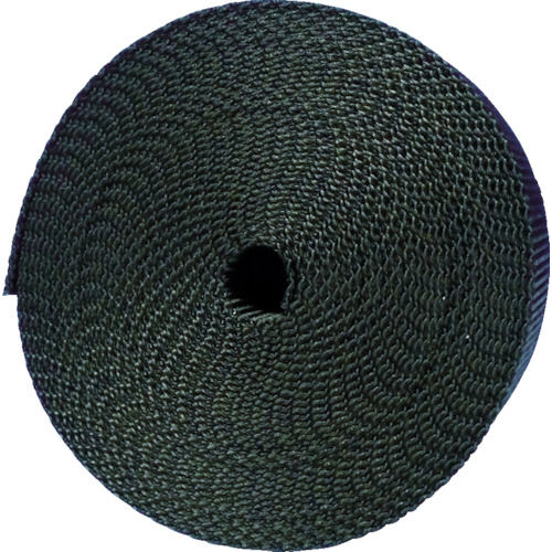 ＴＲＵＳＣＯ　ナイロン平ベルト　１．２ｔ×２５ｍｍ×５ｍ　黒　＿