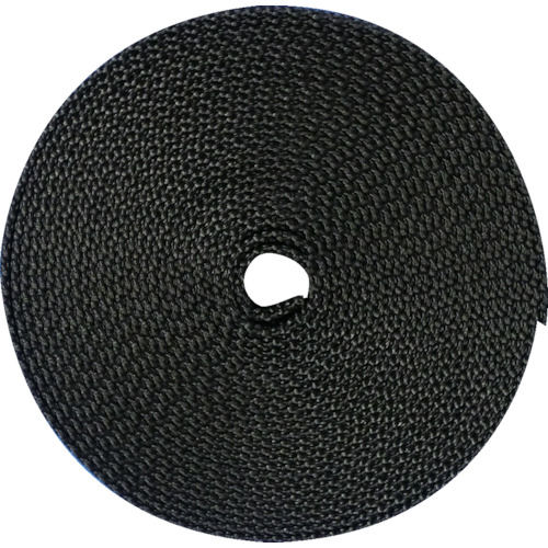 ＴＲＵＳＣＯ　ナイロン平ベルト　１．６ｔ×３８ｍｍ×５ｍ　黒　＿