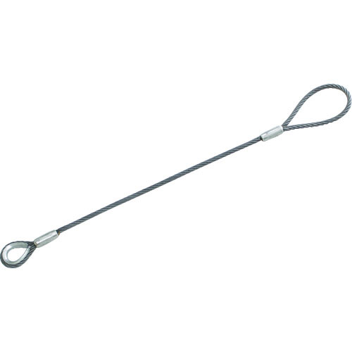 ＴＲＵＳＣＯ　ワイヤロープスリング　Ｂタイプ　アルミロック　１２ｍｍＸ１ｍ　＿