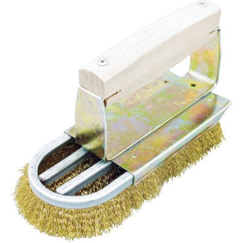 ＴＲＵＳＣＯ　チャンネルブラシ　ストロング　Ｄ型４行　真鍮　＿