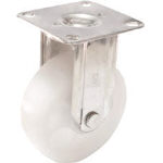 ユーエイ　ステンレスキャスター固定車　１３０径ナイロン車輪　＿