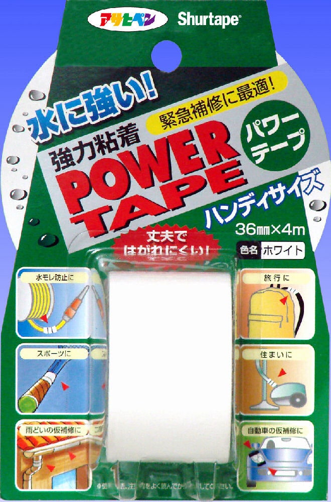 パワーテープ　ミニ　３６ｍｍＸ４ｍ　ホワイト