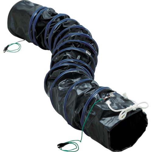 ＴＲＵＳＣＯ　フレキシブルダクト　帯電防止タイプ　アース付　Φ２００Ｘ長さ５ｍ＿