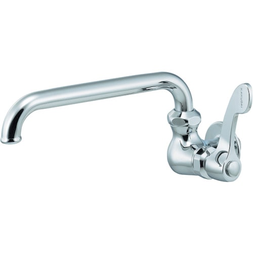 カクダイ　厨房用横形自在水栓＿