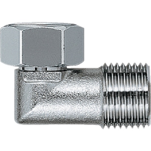 カクダイ　ナットつきフレキ用小曲りエルボ＿