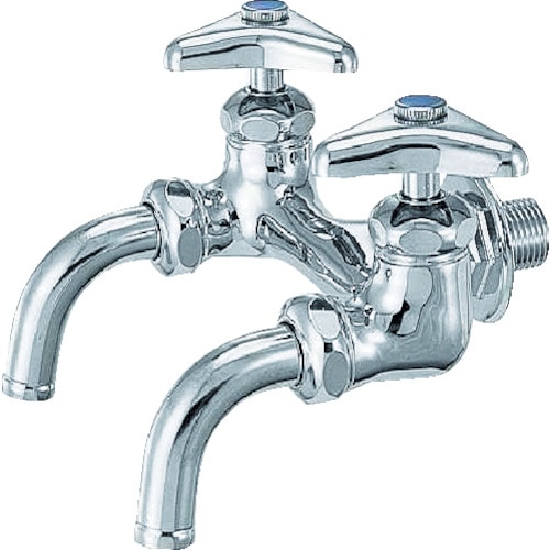 カクダイ　双口ホーム水栓１３＿