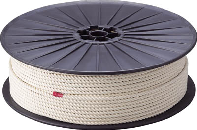 ＴＲＵＳＣＯ　綿ロープ　３つ打　線径６ｍｍＸ長さ２００ｍ＿