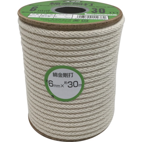 ユタカ　綿金剛打ロープ　ボビン巻　６ｍｍ×３０ｍ＿