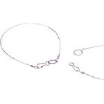 ＴＲＵＳＣＯ　吊り下げ用ロープ　ステンレス製　５本１組　０．７Ф×４００＿