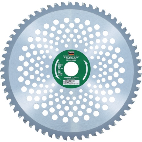 ＴＲＵＳＣＯ　トクマルチップソー刈払機用山林下刈り用　２５５Ｘ２５．４Ｘ６０Ｐ＿