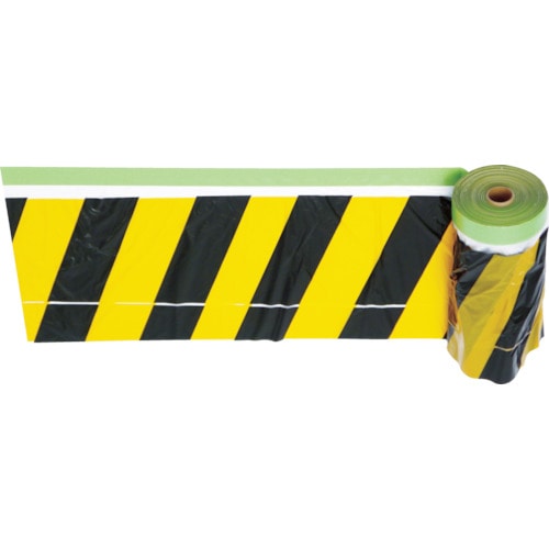 ＴＲＵＳＣＯ　安全標示フィルム付き粘着テープ　黄／黒＿