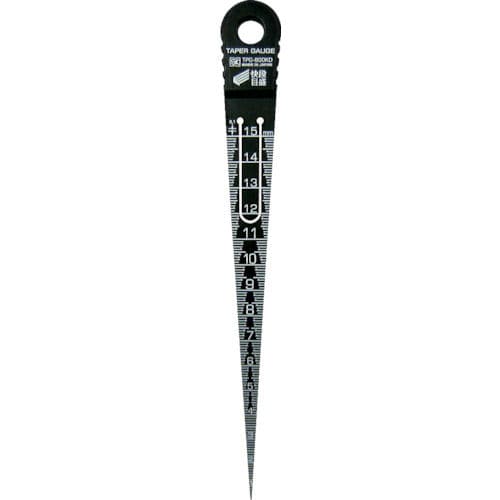 ＳＫ　プラスチックテーパーゲージ快段目盛１～１５ｍｍ＿