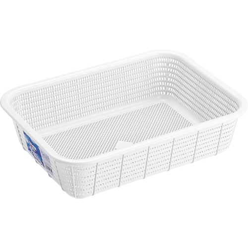 リス　キッチンバスケットＬホワイト＿