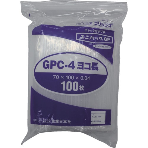 セイニチ　「ユニパックＧＰ」Ｃ－４　ヨコ長　７０×１００×０．０４　１００枚入＿