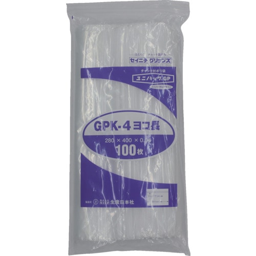 セイニチ　「ユニパックＧＰ」Ｋ－４　ヨコ長　２８０×４００×０．０４　１００枚＿