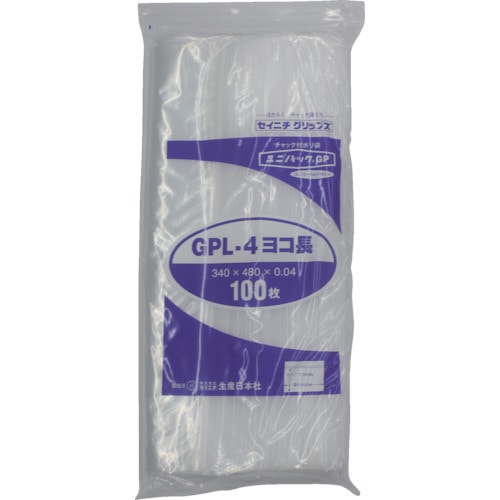 セイニチ　「ユニパックＧＰ」Ｌ－４　ヨコ長　３４０×４８０×０．０４　１００枚＿